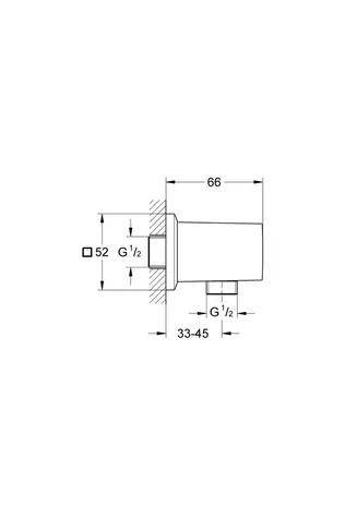 Grohe Allure Brilliant Askılı Duş Çıkış Dirseği - 27707dc0