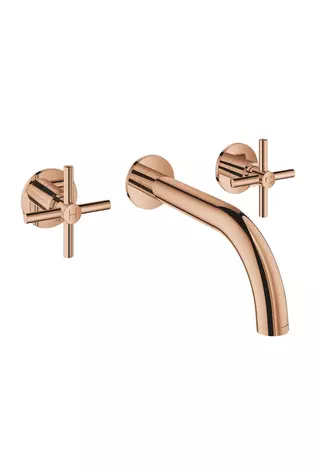 Grohe Atrio 3 Delikli Duvardan Lavabo Bataryası M-boyut - 20661da0