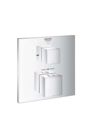 Grohe Grohtherm Cube Termostatik Banyo Duş Bataryası 2 Çıkışlı Divertörlü- 24155000