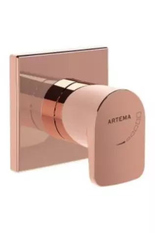 Artema Root Round Ankastre Stop Valf A4272929 Sıva Üstü Grubu - Soft Bakır