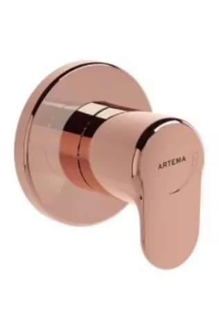 Artema Root Round Ankastre Stop Valf A4273029 Sıva Üstü Grubu - Soft Bakır