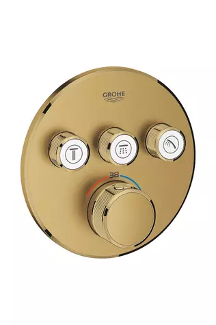 Grohe Smartcontrol Ankastre Termostatik 3 Çıkışlı Banyo Bataryası Brushed Cool Sunrise - 29121gn0