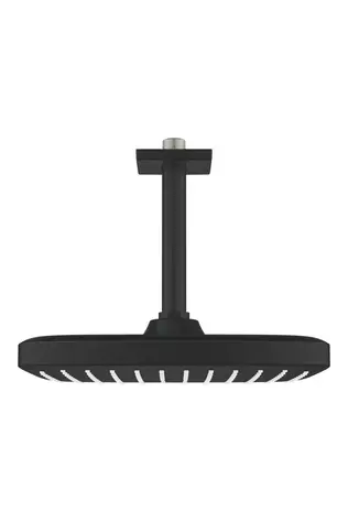 Grohe Tempesta 250 Cube Tepe Duşu Seti 142 Mm, Tek Akışlı Mat Siyah - 266882430 Siyah